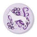 Purple Swirl Australian Cattle Dog magnets