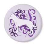 Purple Swirl Australian Cattle Dog magnets