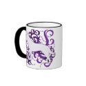 Purple Swirl Australian Cattle Dog mugs