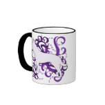 Purple Swirl Australian Cattle Dog mugs