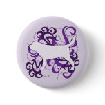 Purple Swirl Bloodhound buttons