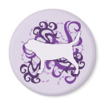 Purple Swirl Bloodhound magnets