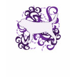 Purple Swirl Bloodhound t-shirts