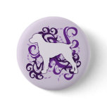 Purple Swirl Brittany Spaniel buttons