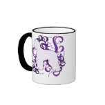 Purple Swirl Irish Water Spaniel Coffee Mug