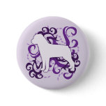 Purple Swirl Rottweiler Buttons