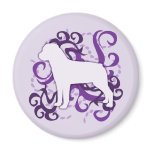Purple Swirl Rottweiler Magnets