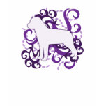 Purple Swirl Rottweiler t-shirts
