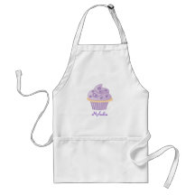 Purple Swirl Sprinkle Cupcake Apron