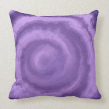 Purple Swirl Throw Pillow