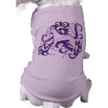 Purple Swirl Whippet Pet T Shirt
