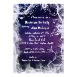 Purple Swirls Bachelorette Party Invitation
