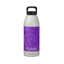 Purple Swirls Drinking Bottle