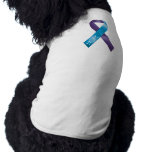 Purple/Teal Ribbon pet clothing