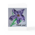 Purple Thank You greeting card