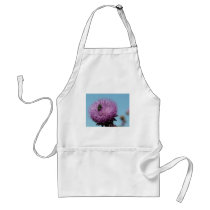 purple thistle with bee aprons