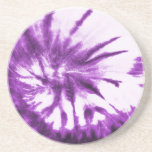Purple Tie Dye Pattern Drink Coasters