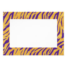Purple Tiger Stripe Invitation