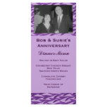 purple tree branch Menu Rack Card