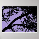 Purple Tree Branch Print