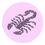 PURPLE TRIBAL SCORPION stickers