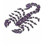 PURPLE TRIBAL SCORPION t-shirts