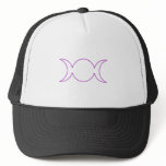 Purple Triple Goddess Outline Trucker Hat