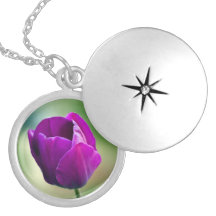 Purple Tulip Necklace