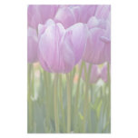 Purple Tulips Blooming in Spring Stationery Paper