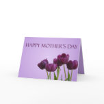 Purple Tulips Mother's Day Card