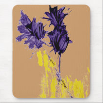 Purple Tulips Watercolour mousepads
