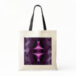 Purple Velvet and Grey Tweed Coloured Fractal Bag