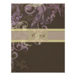 Purple Victoria Wedding reception card Personalized Announcement