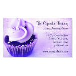 Purple Vintage Cupcake Sprinkles Business Cards