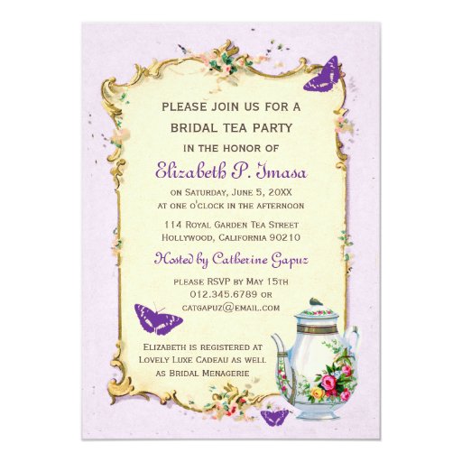 bridal tea invitations uk purple vintage bridal tea 5x7 paper bridal tea invitations uk purple vintage bridal tea 5x7 paper