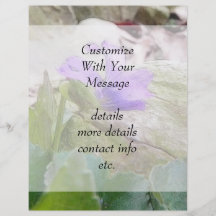 Purple Violet In The Rock Garden Custom Flyer