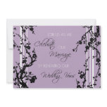Purple Vow Renewal Ceremony Invitation Card