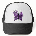 Purple Watcher Butterflies Mesh Hats