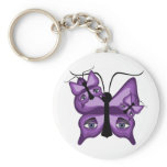 Purple Watcher Butterflies keychains