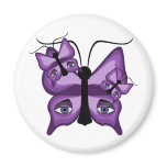 Purple Watcher Butterflies Magnet