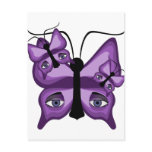 Purple Watcher Butterflies postcards