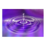 Purple Water Drop Poster posters