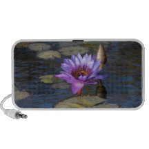 Purple Water Lily Travelling Speaker
