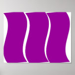 Purple wave Abstract Art Print