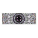 Purple Wave Star Monogram G business cards