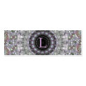 Purple Wave Star Monogram L business cards