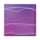 Purple Waves Fridge Magnets