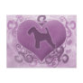 Purple Welsh Terrier Valentine
