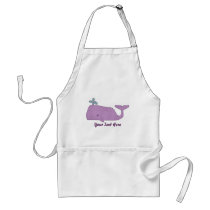 Purple Whale Apron
