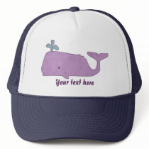 Purple Whale Hat